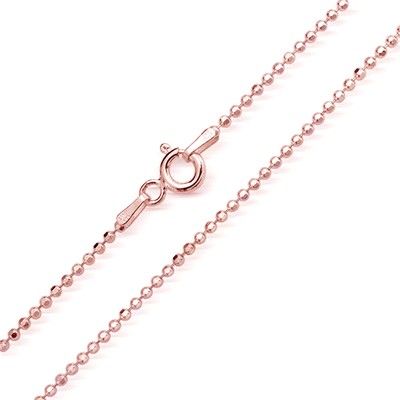 Rose Sterling Silver Anchor Chain