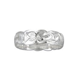 CARA ‘UPSIDE DOWN’ RING - SILVER - SIZE 6