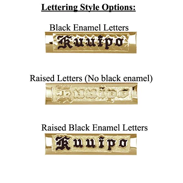 Black & Gold Outline Enamel Letter Beads, Cast Letters, Lined